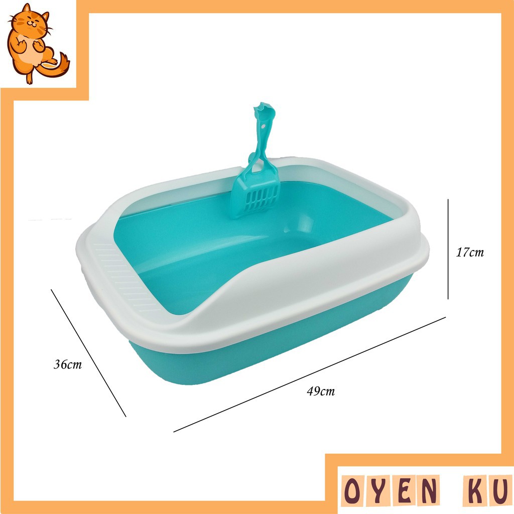 Buy (FREE SCOOP) Cat Litter Box with 4 Colors / Bekas Pasir Kucing 