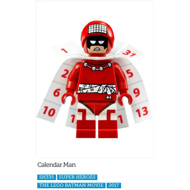 lego batman calendar man
