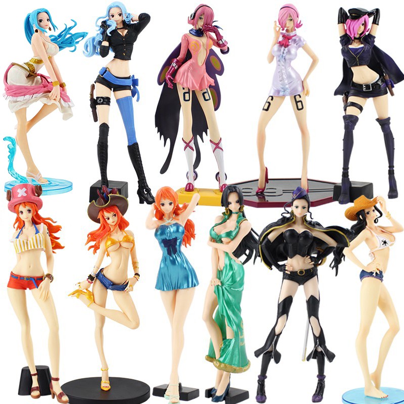 One Piece Flag Diamond Ship Nami Robin Vivi Boa Hancock Vinsmoke Reiju Glitter Glamours Pvc Action Figure Toy Shopee Malaysia