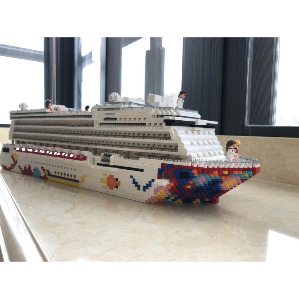 ZRK7800 Baukästen Luxury Cruise Liner Boot Bausätze Kind DIY Spielzeug 4950PCS 