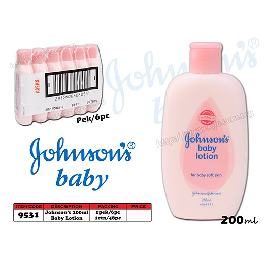 johnson baby lotion 200ml price
