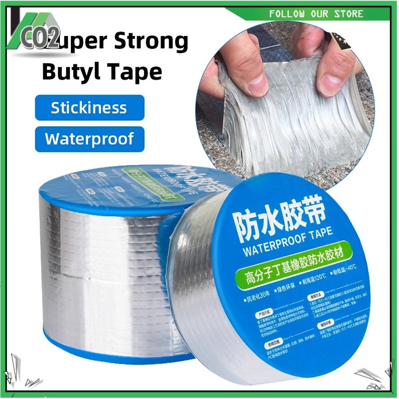 Aluminum Foil Butyl Rubber Tape Super Resistant Waterproof Self ...