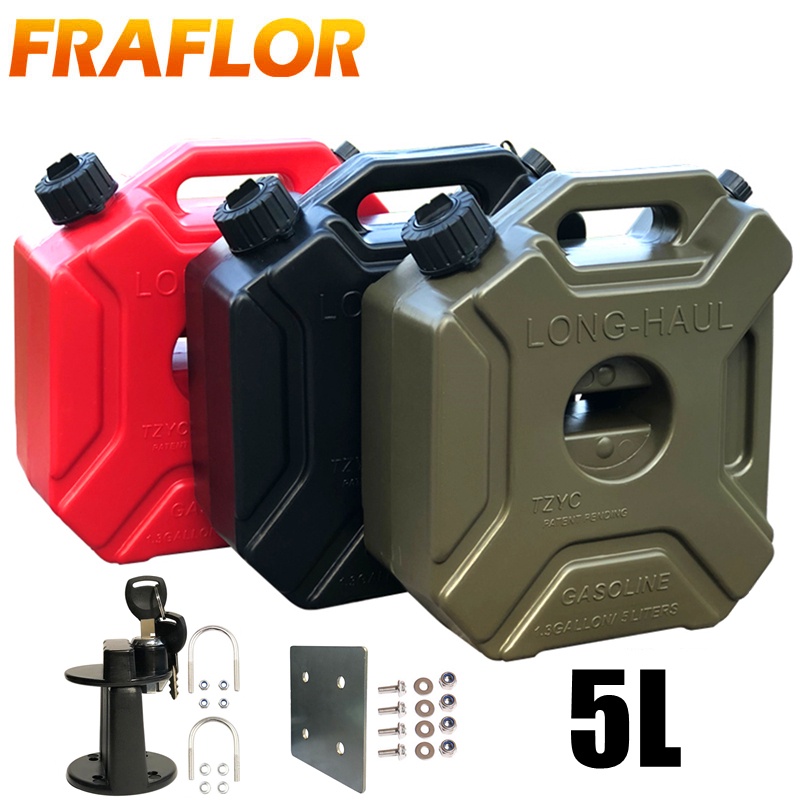 Red Green Black 5L Fuel Tank Petrol Cans Barrels Can Gas Spare Container Anti-static Jerry Can Oil Tank Pack Jerrycan