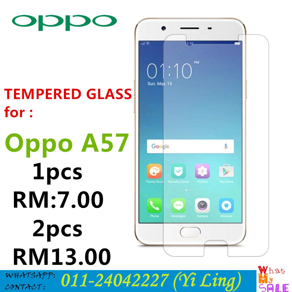 Tempered Glass For Oppo A57 H9