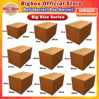 Bigbox Big Carton Box Packaging Box Packing Box Paper Boxes Kotak Shipping Shopee Malaysia