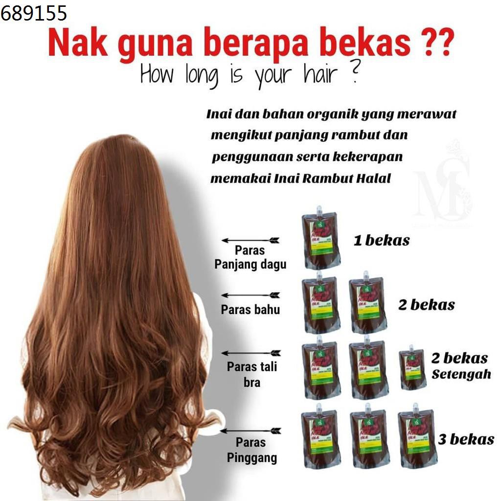 Garnier hair colour hair color pewarna rambut inai merah halal