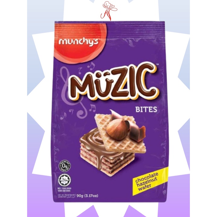 Munchy's Muzic Chocolate Hazelnut/Chocolate/Chunky Chocolate Hazelnut