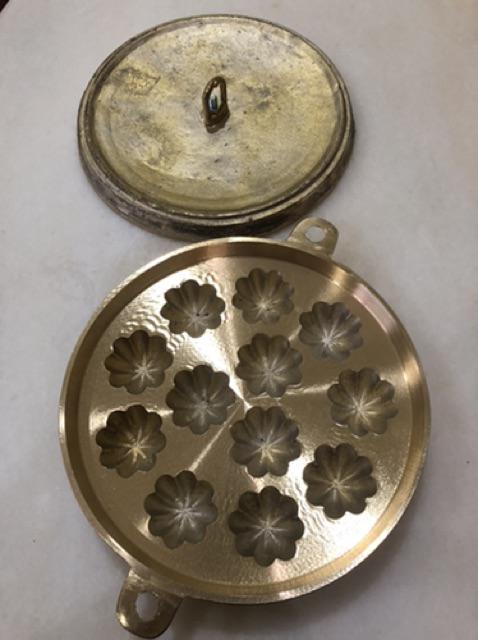 Traditional Brass Bahulu Mould Kuih Bahulu Acuan Tembaga 