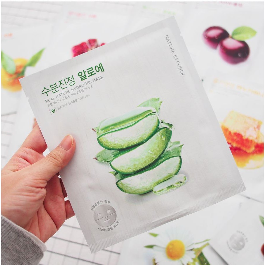 Premium Sheet Nature Republic Real Nature Hydrogel Mask Select From 10 Kinds Face Masker Sheet Mask Shopee Malaysia