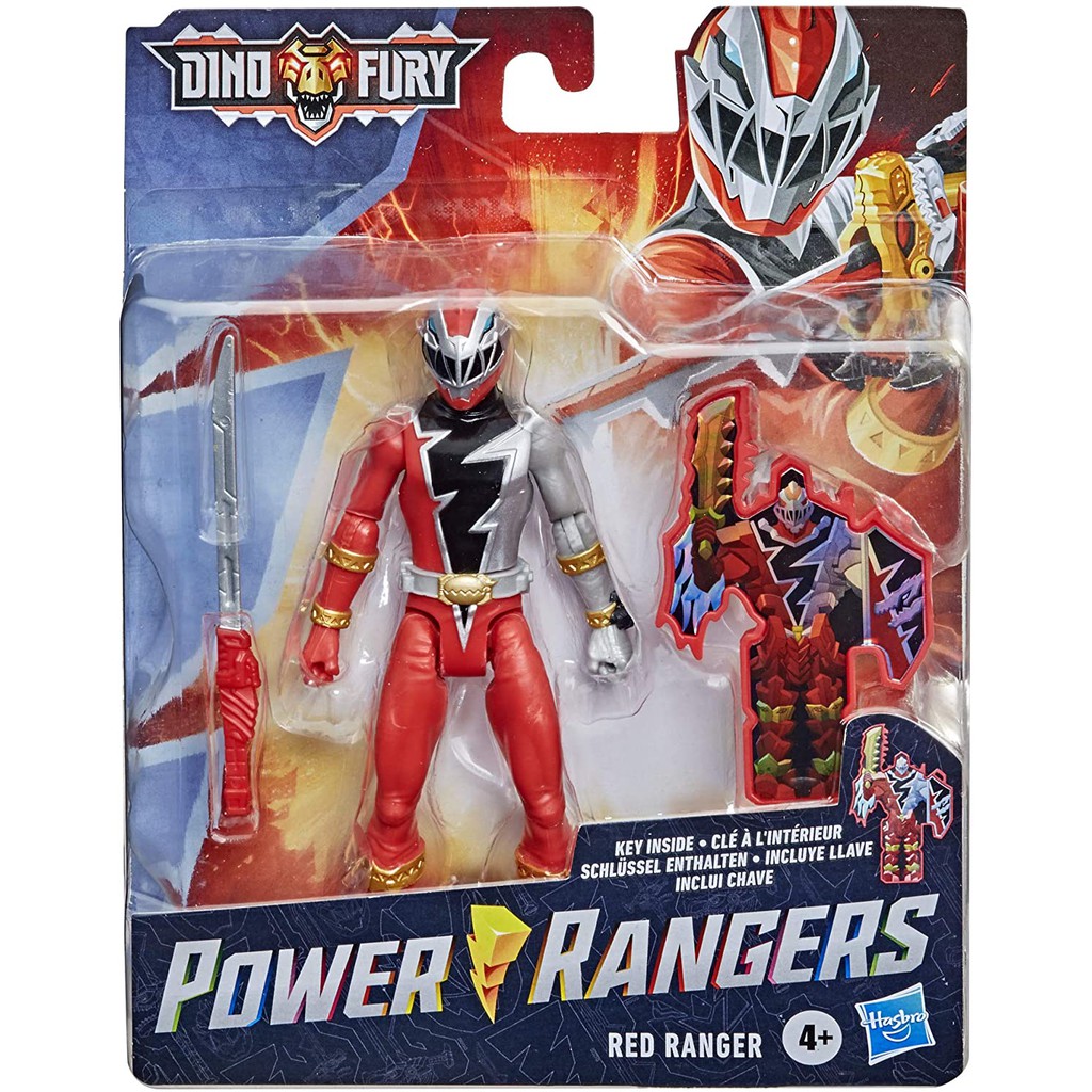 Hasbro Power Rangers Dino Fury Red Ranger 6-Inch Action Figure Toy ...