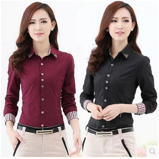 black formal shirt women