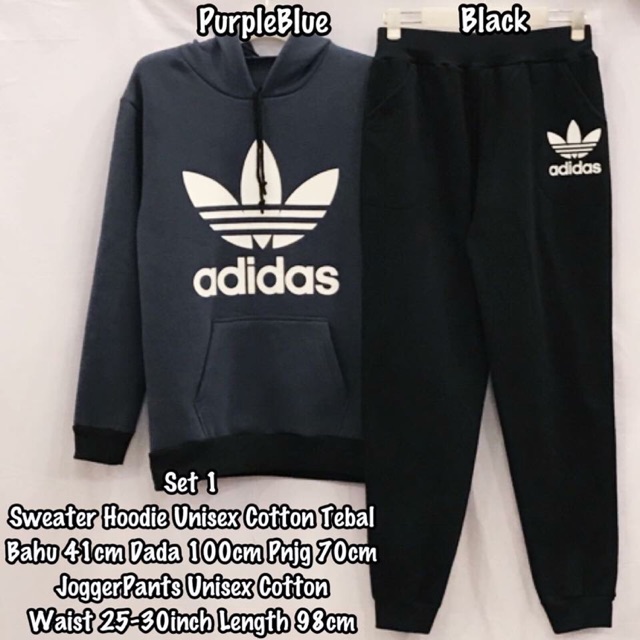 adidas hoodie and sweatpants