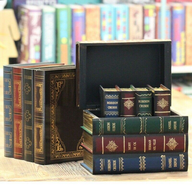 Vintage Decorative Fake Book Hiddien Secret Storage Box