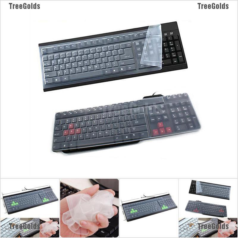 Treegolds New 1pc Universal Silicone Desktop Computer Keyboard