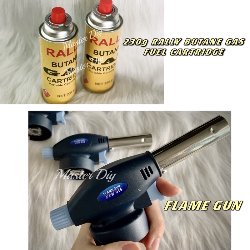 ‼️READY STOCK‼️FLAME GUN / TORCH GUN 230g  BUTANE GAS FUEL CARTRIDGE / CAMPING GAS / GAS DAPUR /