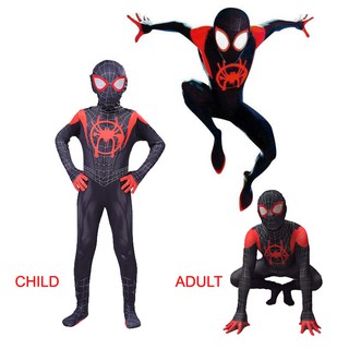 2019 Into the Spider-Verse New Design Miles Morales Spiderman Costume Suit