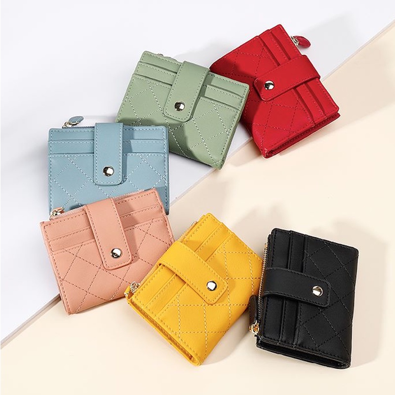 [7 Colours] STYLEUP Women Fold Over Purse PU Short Wallet Small Purse Wallet