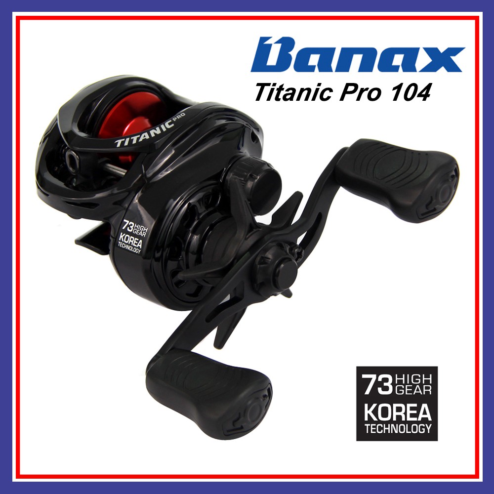 5.5KG Maxdrag High Speed Ratio Banax Titanic Pro 104 Baitcasting