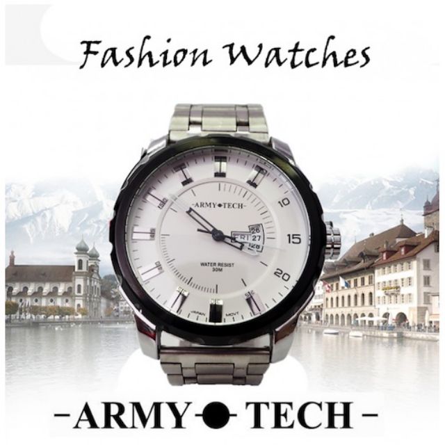 Army Tech Extra Big Jam Tangan Stainless steel Metal