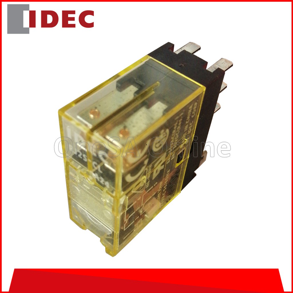 IDEC RELAY, DPDT WITH LED INDICATOR AC 24V/110V/230V, (RJ2SCL