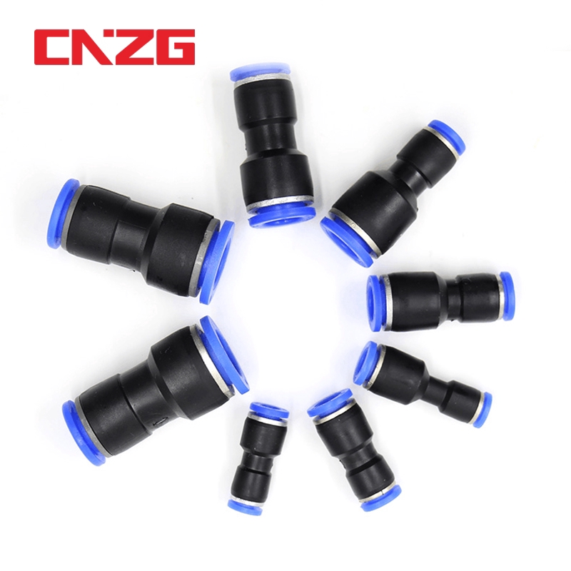 Air Hose Fittings And Connectors - Quick Connect Straight Pneumatic Tube Fittings, 8mm 6mm 4mm 10mm 12mm OD Hose Connector, One Touch Push-In Gas