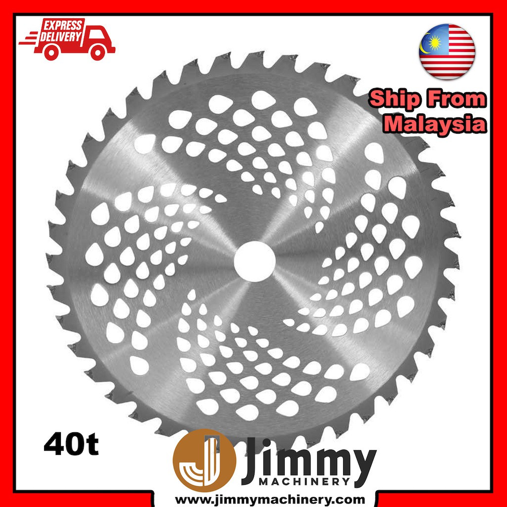 Budak Gemok Mata Mesin Rumput 40 Gigi Brush Cutter Blade Metal Disc 25.4mm 40 Tooth 40t Blade Potong Ranting Kecil