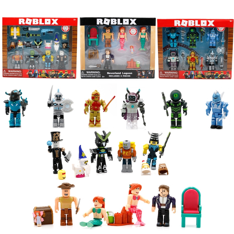 Virtual World Roblox Building Block Doll Robot Model Mermaid World Champion Model Hand Shopee Malaysia - toysvirtual world roblox blocks doll knight age 4 dolls