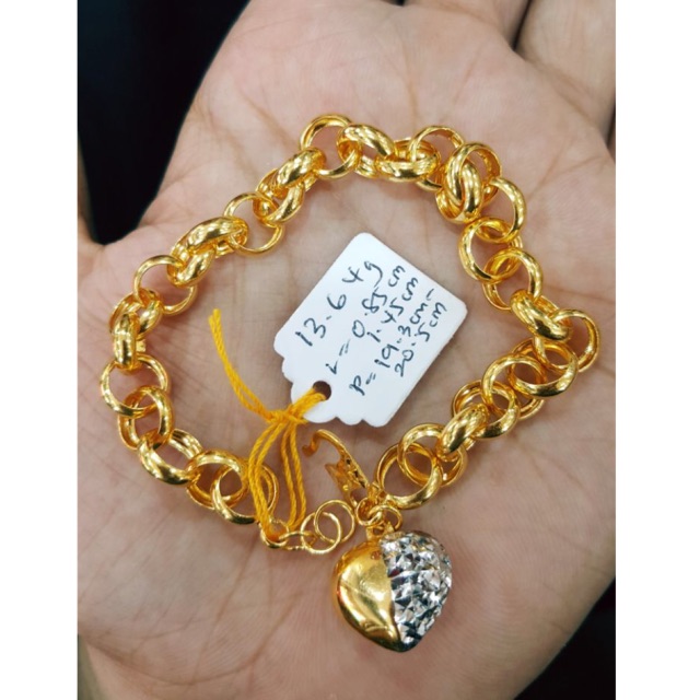 Gelang Kendi Love Dewasa 13 64g 19 3 20 5cm 0 85 1 45cm