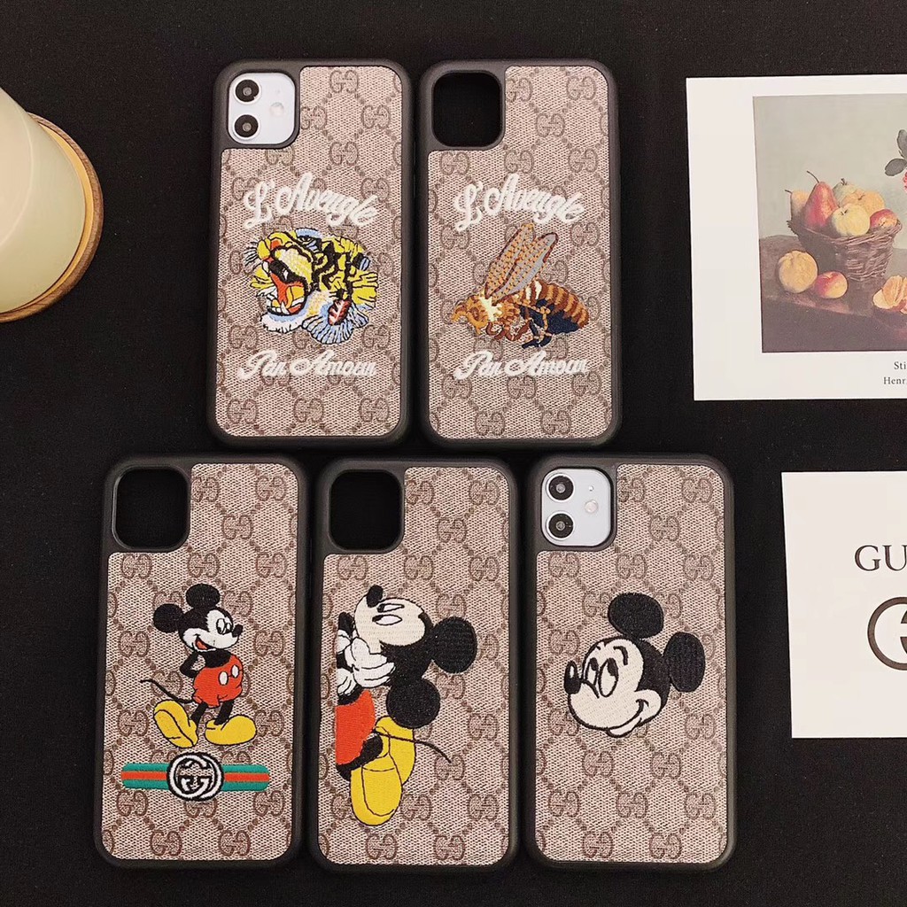 gucci mickey mouse iphone case