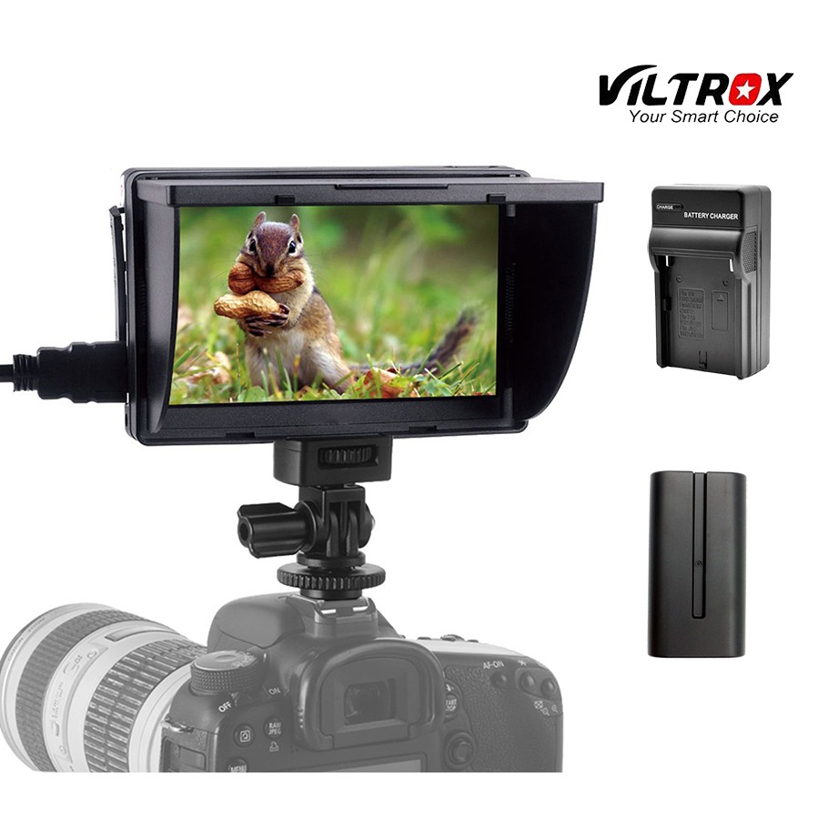 Viltrox Dc 50 5 480 Pixel Portable Tft Field Lcd Hdmi Dslr Camera Video Monitor Display For Canon Nikon Sony Fujifilm Camcorder Battery Charger Included Shopee Malaysia