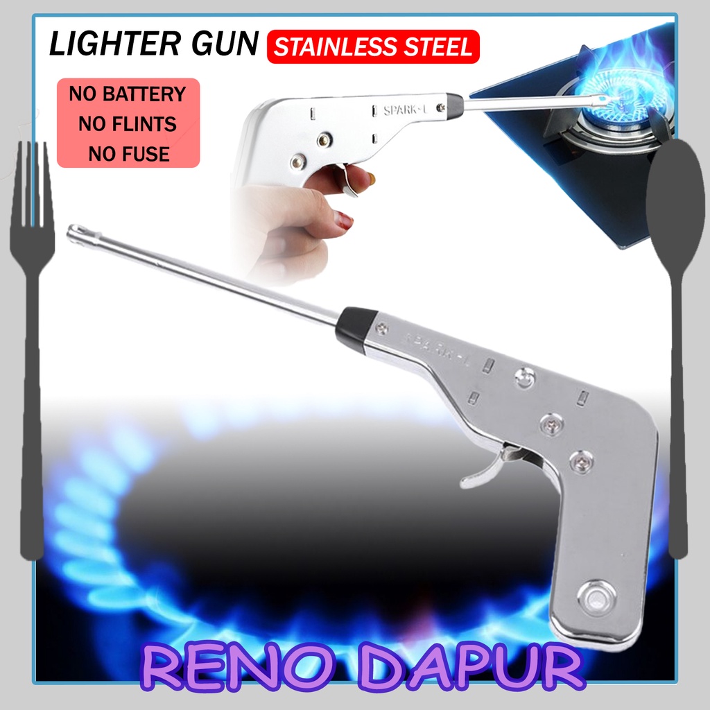 Electronic Gas Igniter Iron Body Torch 270mm Powerful Igniter Spark-VL LIGHT GAS BURNER GUN Torch Burner