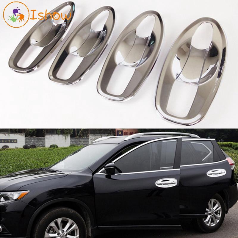 For 2014-2019 NISSAN ROGUE Triple Chrome Door Handle Bowl Covers Trim Inserts