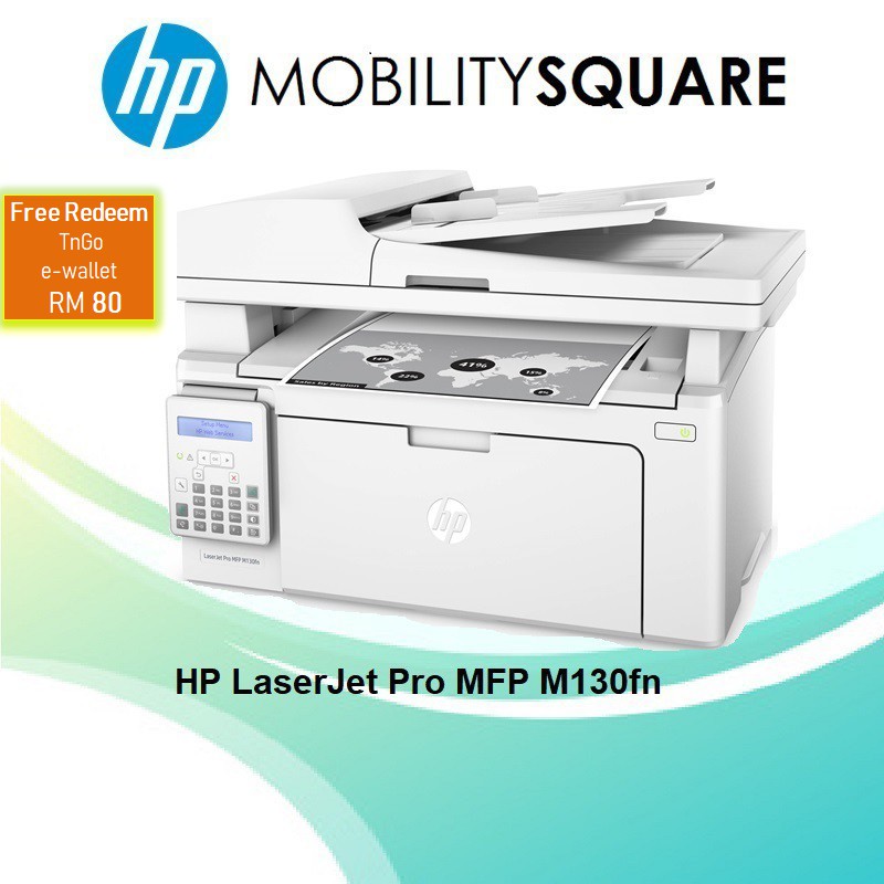 Hp Laserjet Pro Mfp M130fn Free Redeem T Go Ewallet Credit Worth Rm80 Shopee Malaysia