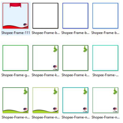 74 Simple Shopee Product Frame Template In Png Transparent Background Shopee Malaysia