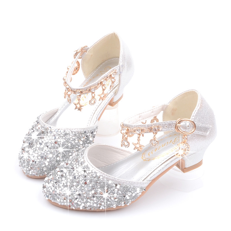 girls silver glitter shoes