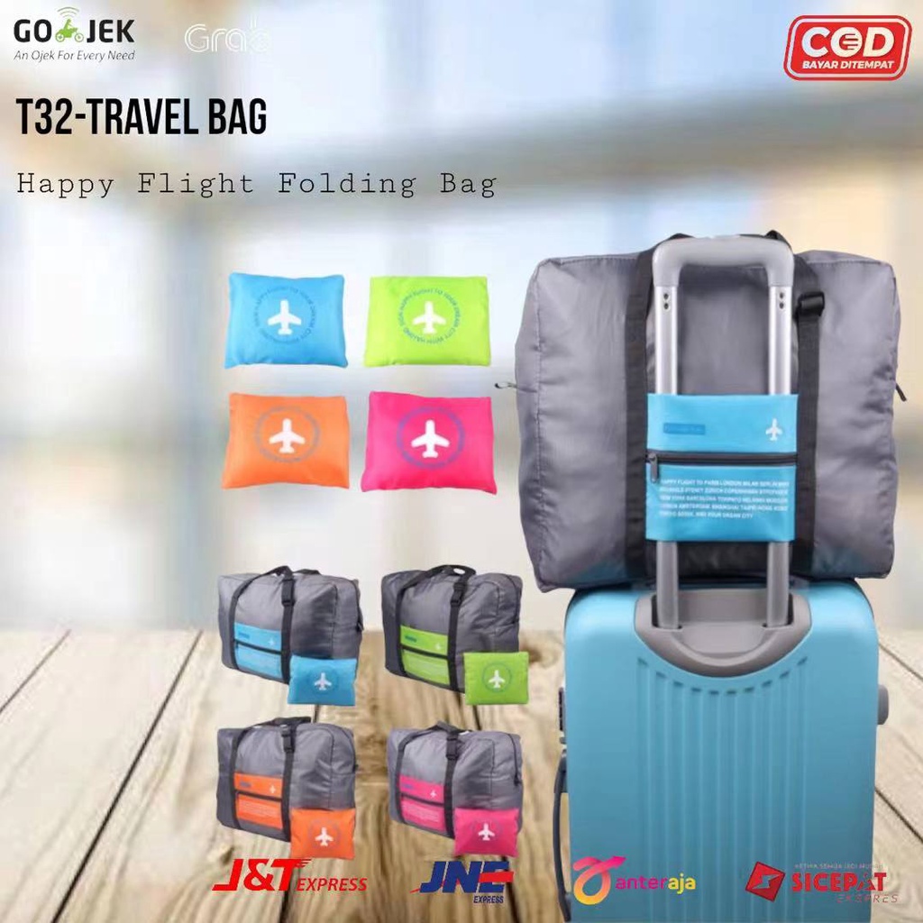 [Import Shop T32] FOLDABLE TRAVEL BAG | Hand CARRY | Big Folding Bag | Luggage Suitcase | Homecoming Bag | Waterproof