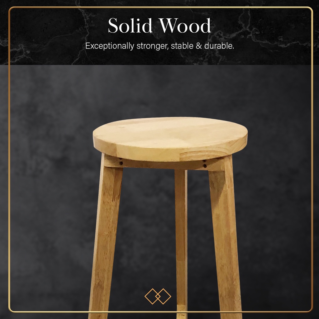 FINSSO : Array Bar Stool High Foot Round Stool