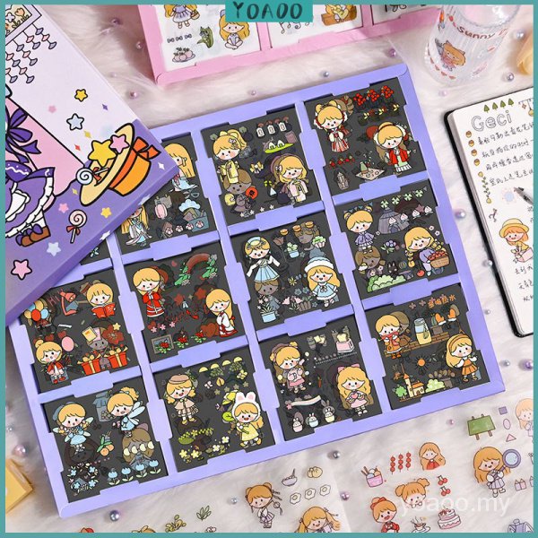 Essential Have 240Pcs No Repeating Sticker Japanese Cute Diary Notebook Set Stickers Stationery Kids Ki Course Tutori... - Image 2