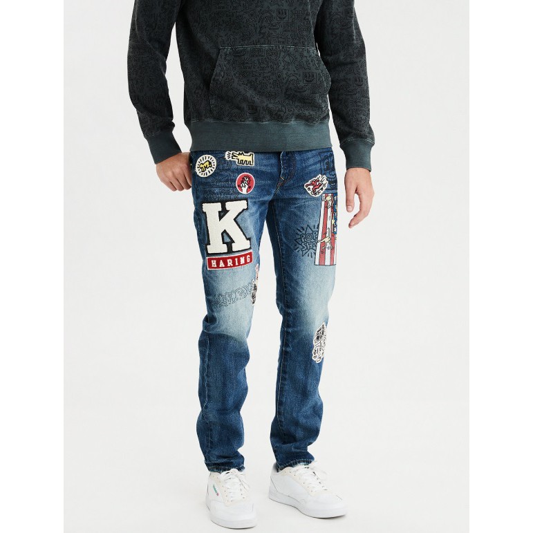 embroidered jeans american eagle