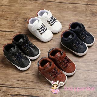 ღ♛ღFashion Baby Boys Sneakers Leather Sports Crib Soft First Walker Shoes