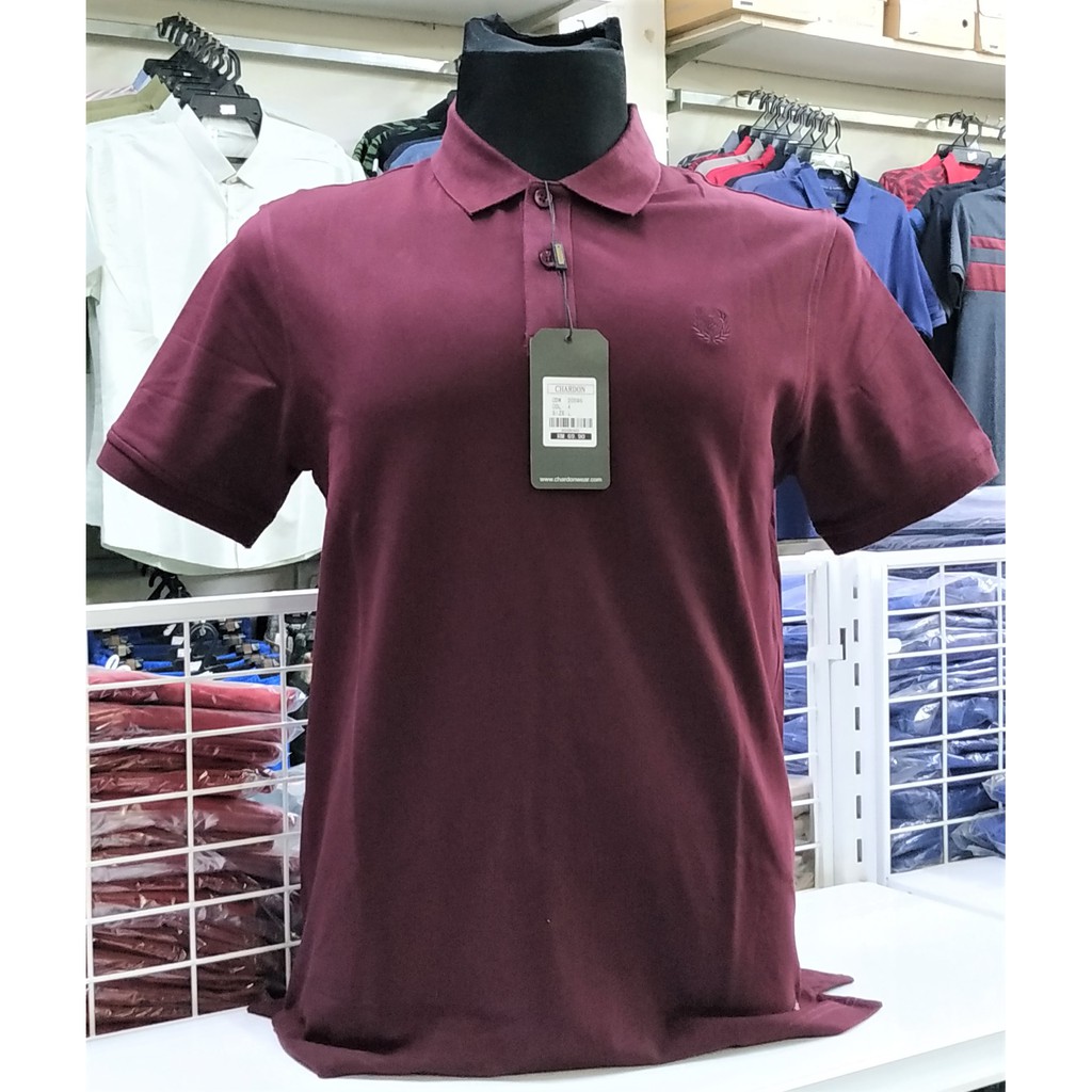 Chardon 2059s Men Polo Collar Shirt Short Sleeve Baju Berkoler Lengan Pendek Lelaki