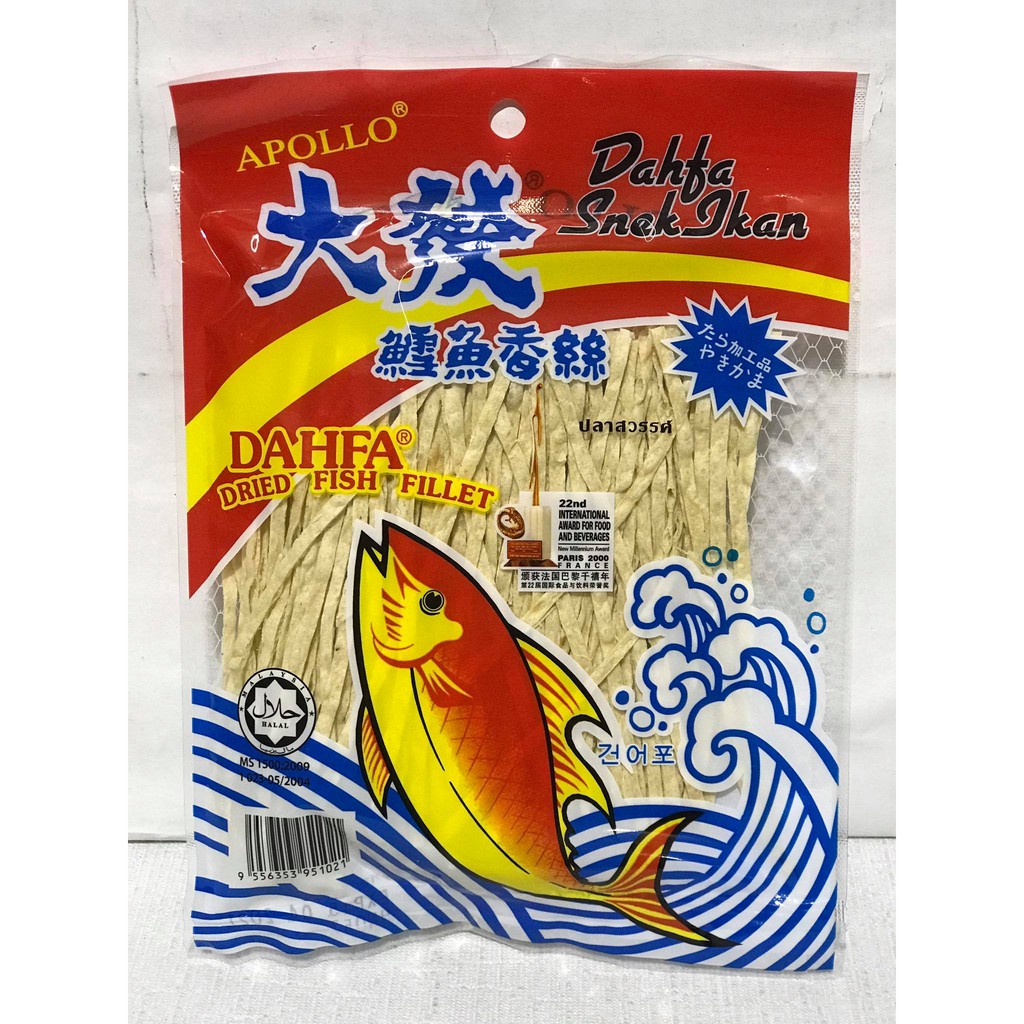 50g Dahfa Dried Fish Fillet Shredded Snek Ikan Hiris 大发鳕鱼香丝 Omyfood