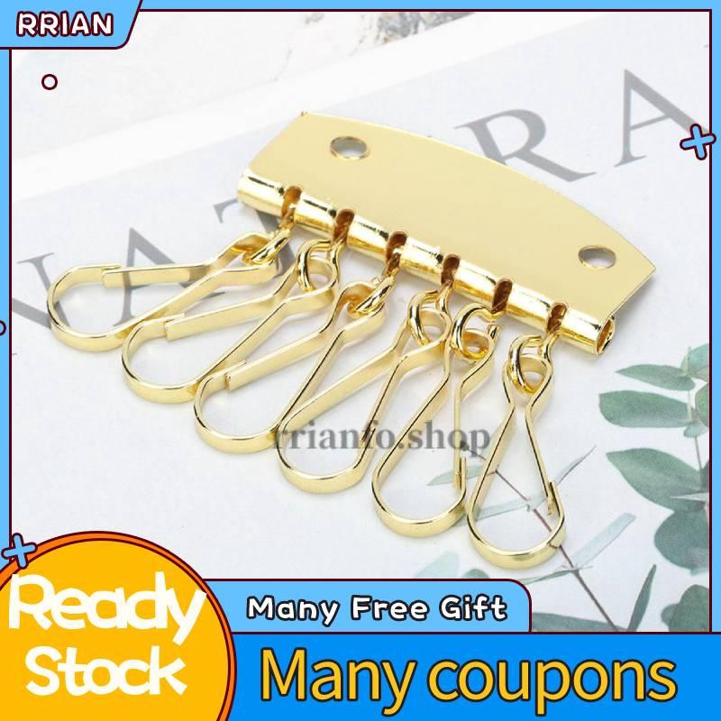 Metal Carabiner Clip Keychain Key Ring Holder Organizer Wallet Leather