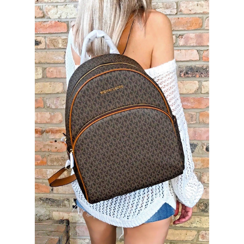 michael kors backpack brown