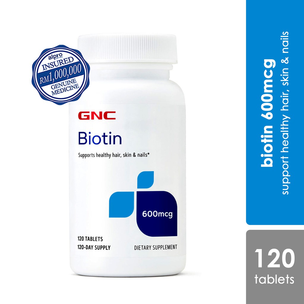 Buy Gnc Biotin 600mcg X 1s Exp Date 04 22 Seetracker Malaysia