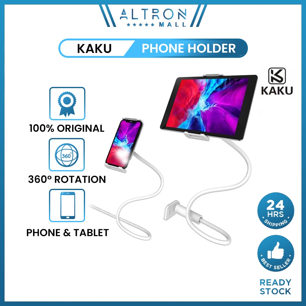 KAKU TUOFENG Lazy Tablet Phone Holder Flexible Arm Desktop Bed Stand Goosneck Bracket iPhone iPad Samsung Xiaomi Realme