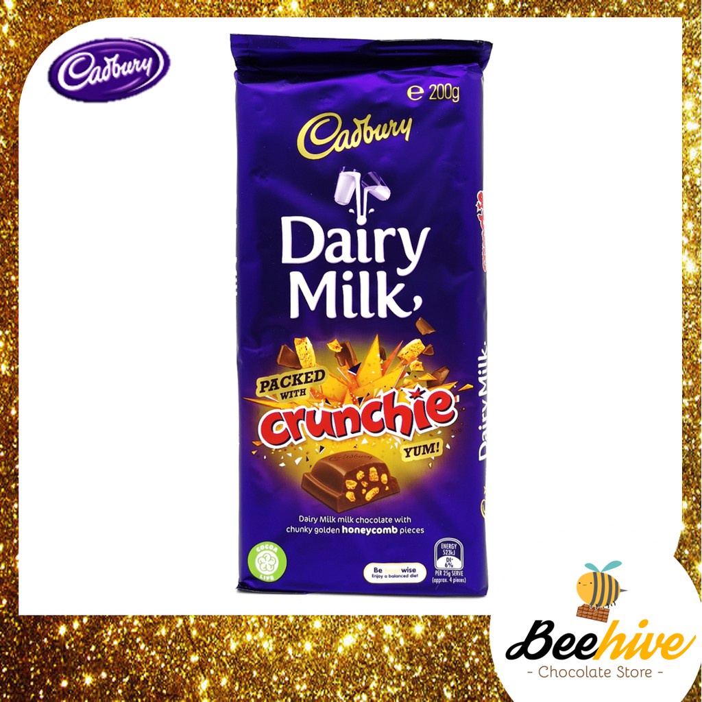 Cadbury Dairy Milk Crunchie Chocolate 180g [Australia Imported] [Ice