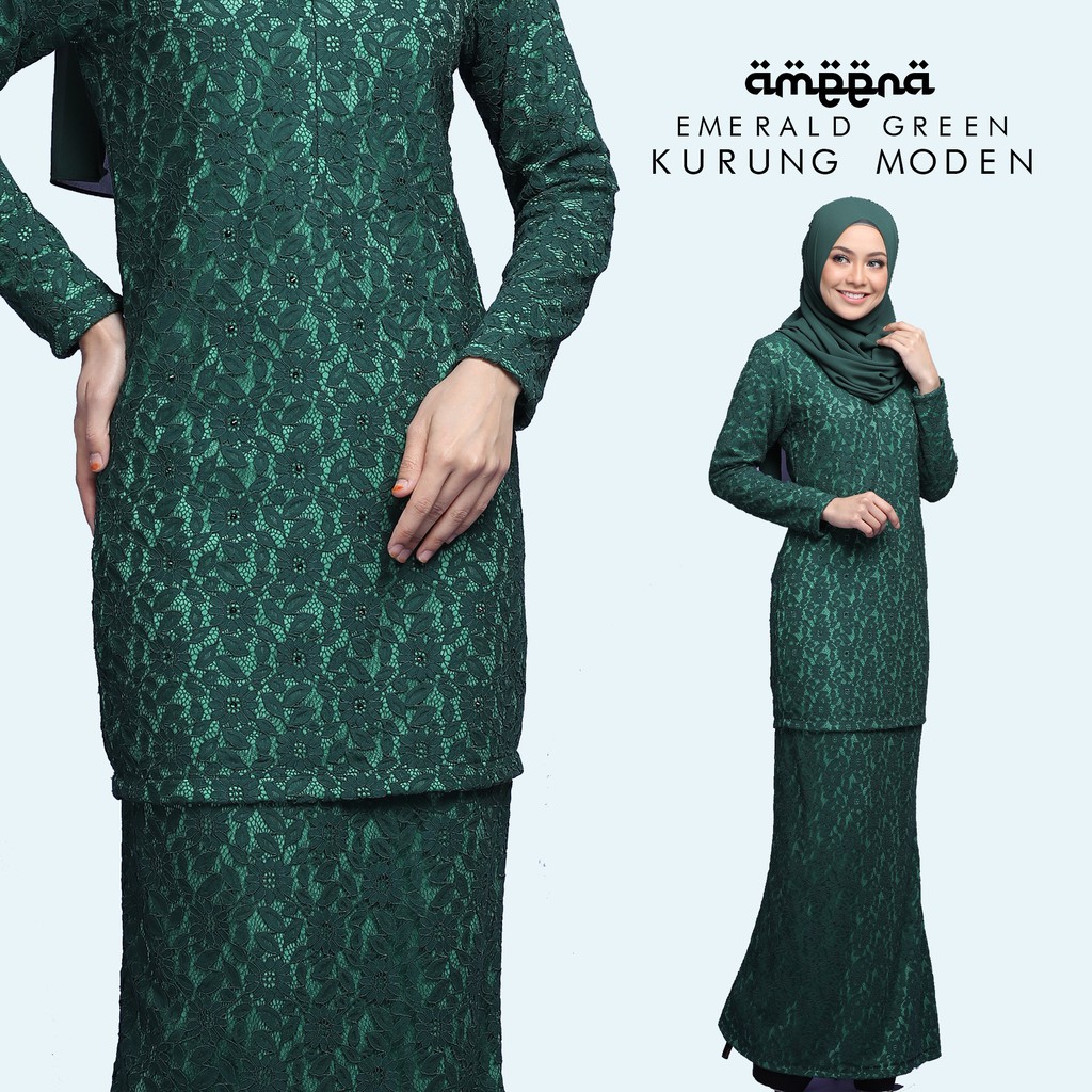Baju Raya Hijau Emerald - Malaytimes