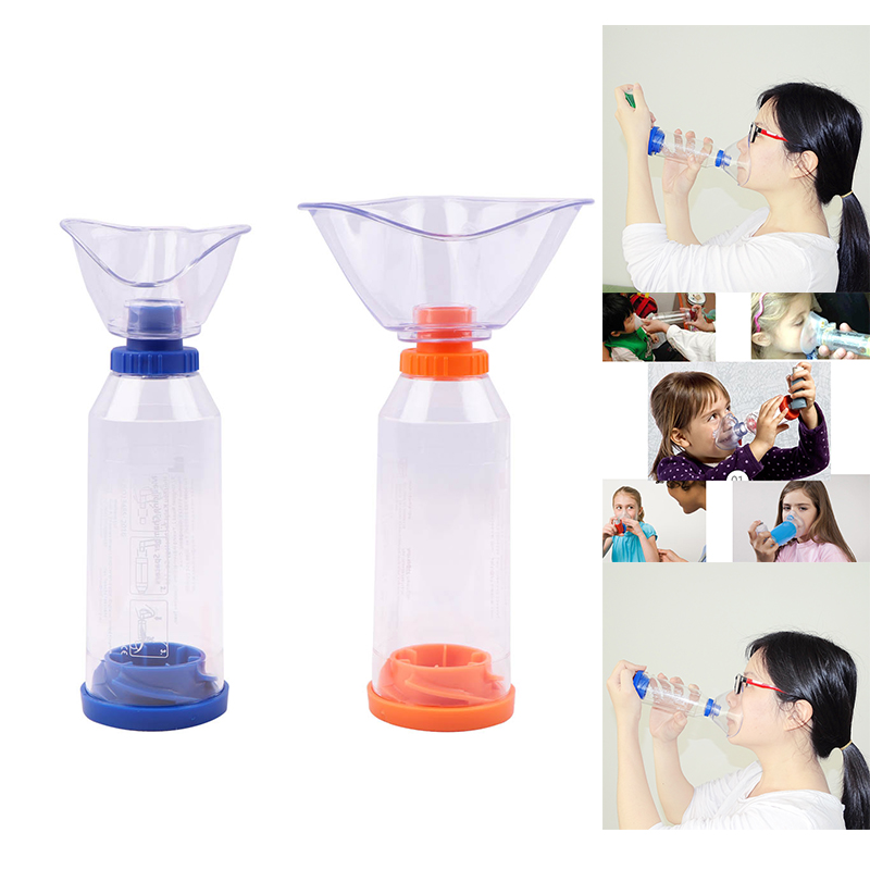 Salorie Asthma Inhaler Fog Cup Silicone Canister Sprayer Inhalation Atomizing Cup Spacer Accessories