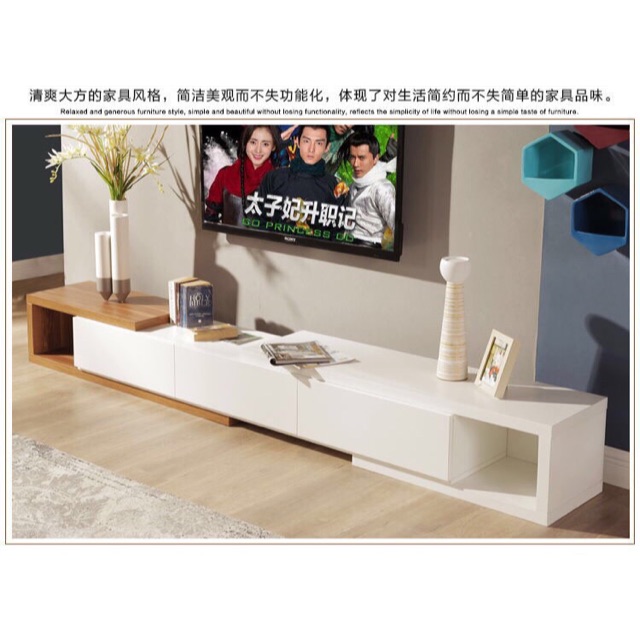 Op de loer liggen plafond woestenij New scandinavian tv cabinet | Shopee Malaysia